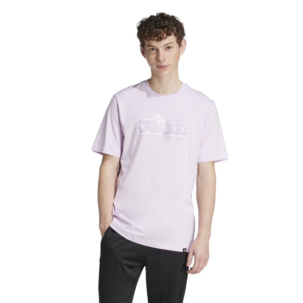 アディダス（adidas）（メンズ）ラウンジ パステルグラフィック 半袖Tシャツ KPJ81-JJ4012