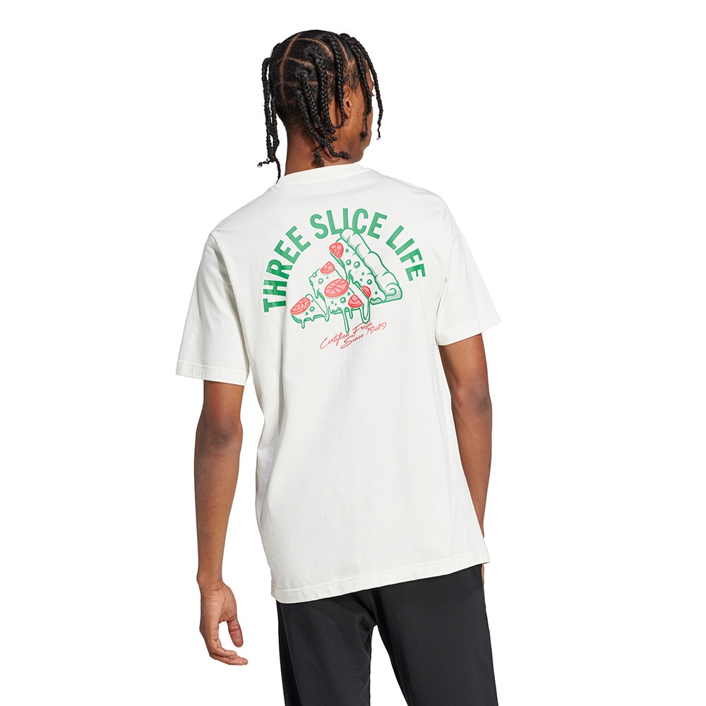 アディダス（adidas）（メンズ）ラウンジ ピザグラフィック 半袖Tシャツ KPJ92-JJ4016