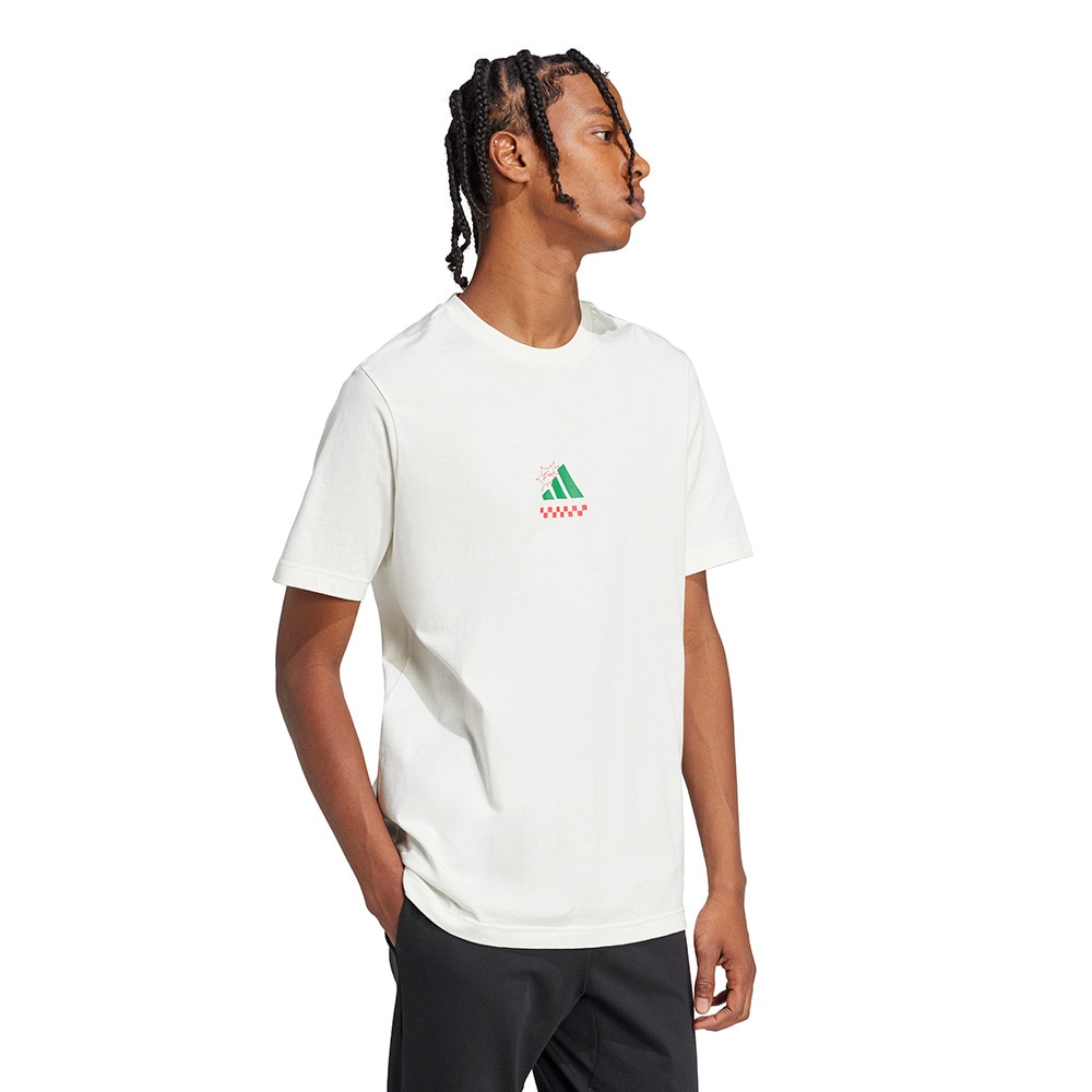 アディダス（adidas）（メンズ）ラウンジ ピザグラフィック 半袖Tシャツ KPJ92-JJ4016