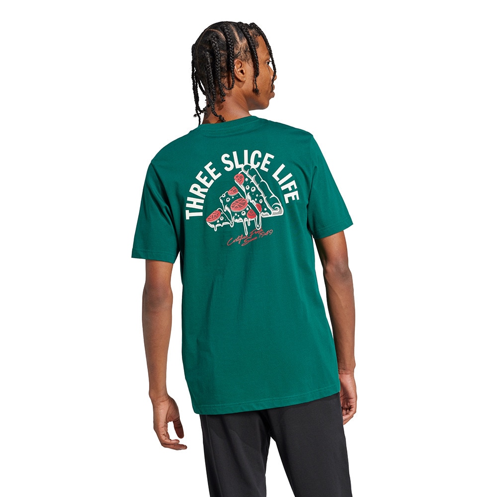 アディダス（adidas）（メンズ）ラウンジ ピザグラフィック 半袖Tシャツ KPJ92-JJ4017