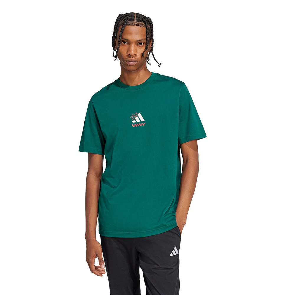 アディダス（adidas）（メンズ）ラウンジ ピザグラフィック 半袖Tシャツ KPJ92-JJ4017