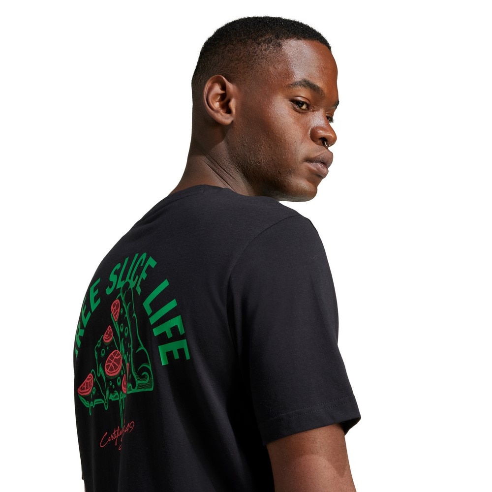 アディダス（adidas）（メンズ）ラウンジ ピザグラフィック 半袖Tシャツ KPJ92-JM0347