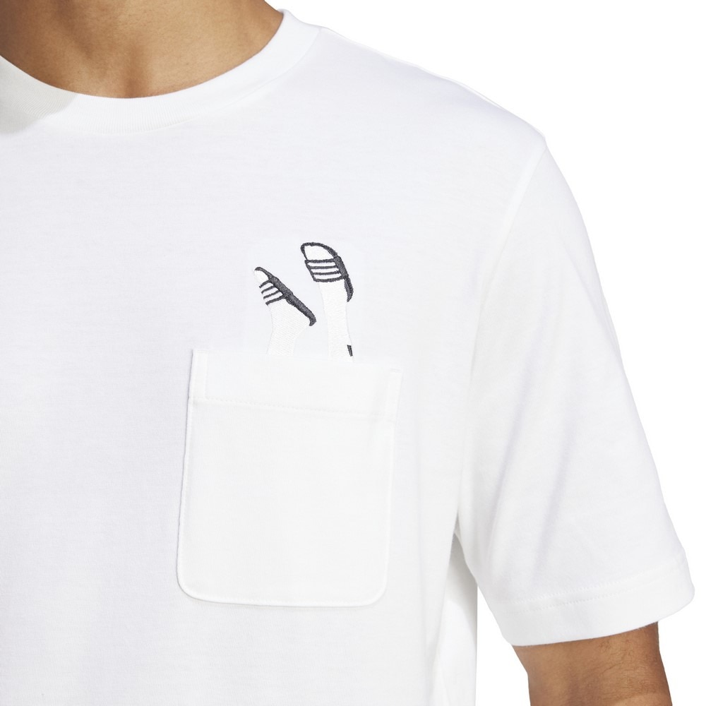 アディダス（adidas）（メンズ）ラウンジ サンダルグラフィック 半袖ポケットTシャツ KPR57-JC5282