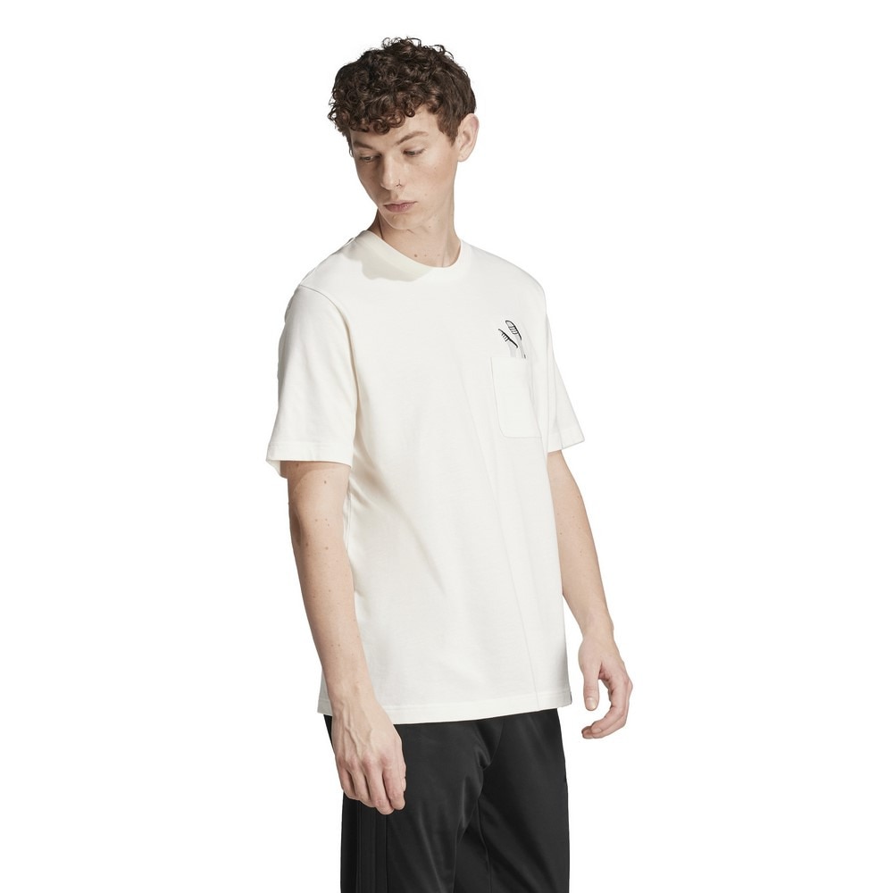 アディダス（adidas）（メンズ）ラウンジ サンダルグラフィック 半袖ポケットTシャツ KPR57-JM0374
