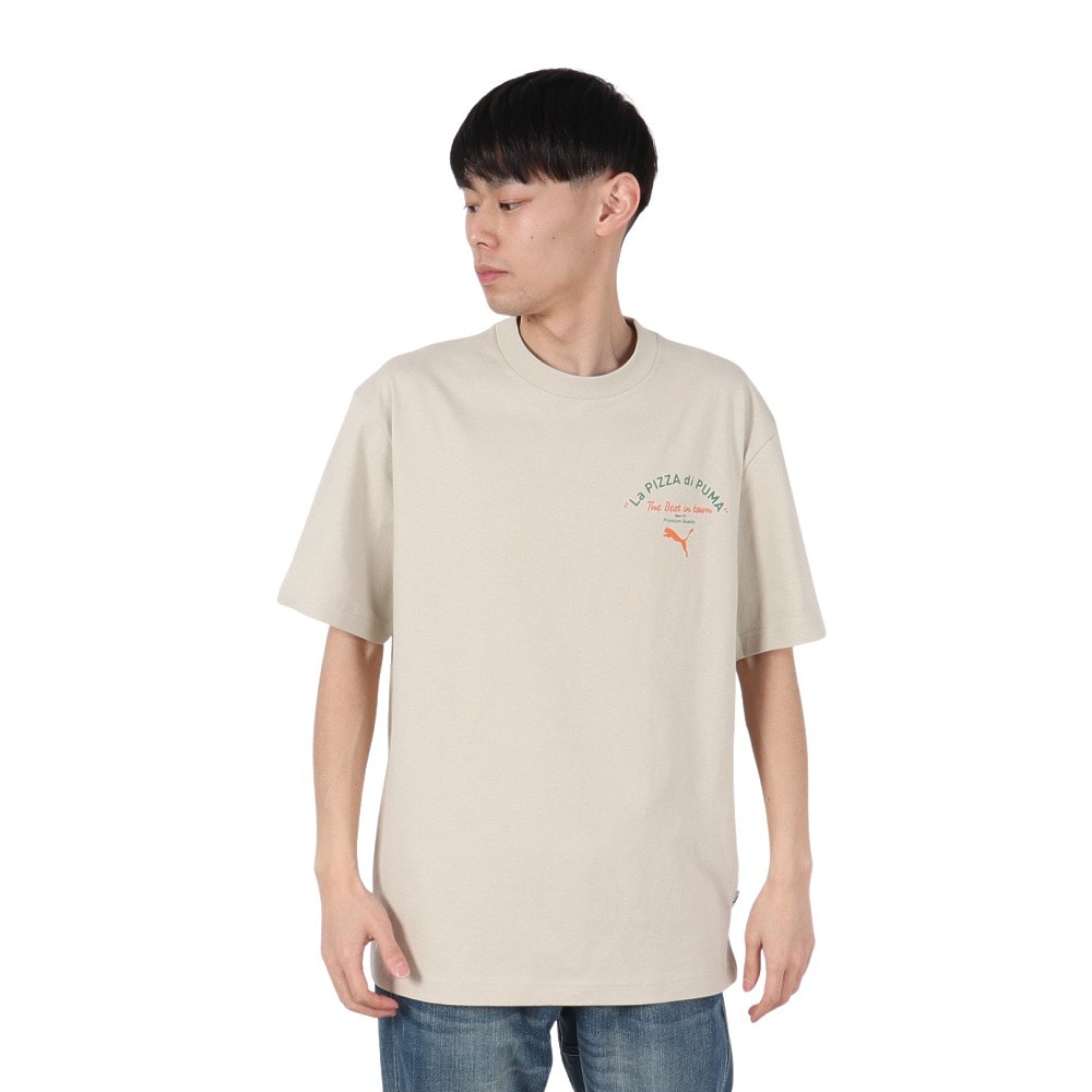 プーマ（PUMA）（メンズ）MWQ HOG 半袖Tシャツ PIZZ 633125 68 OWHT