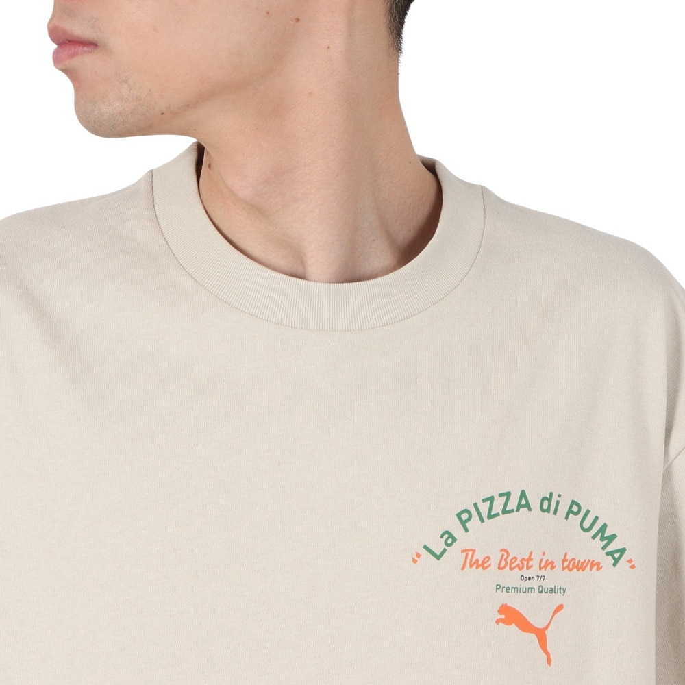 プーマ（PUMA）（メンズ）MWQ HOG 半袖Tシャツ PIZZ 633125 68 OWHT