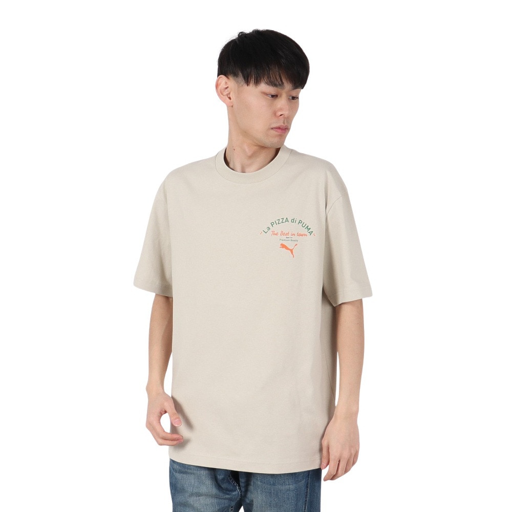 プーマ（PUMA）（メンズ）MWQ HOG 半袖Tシャツ PIZZ 633125 68 OWHT