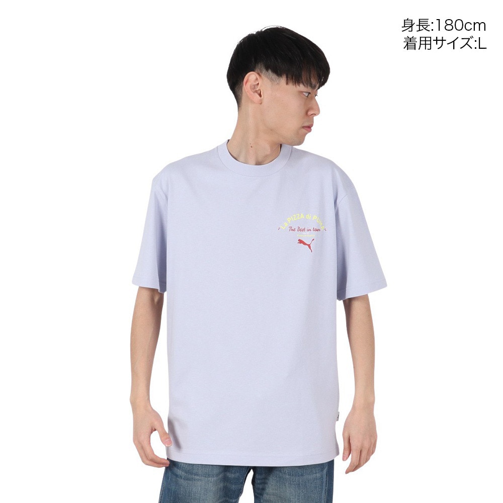 プーマ（PUMA）（メンズ）MWQ HOG 半袖Tシャツ PIZZ 633125 86 LVD