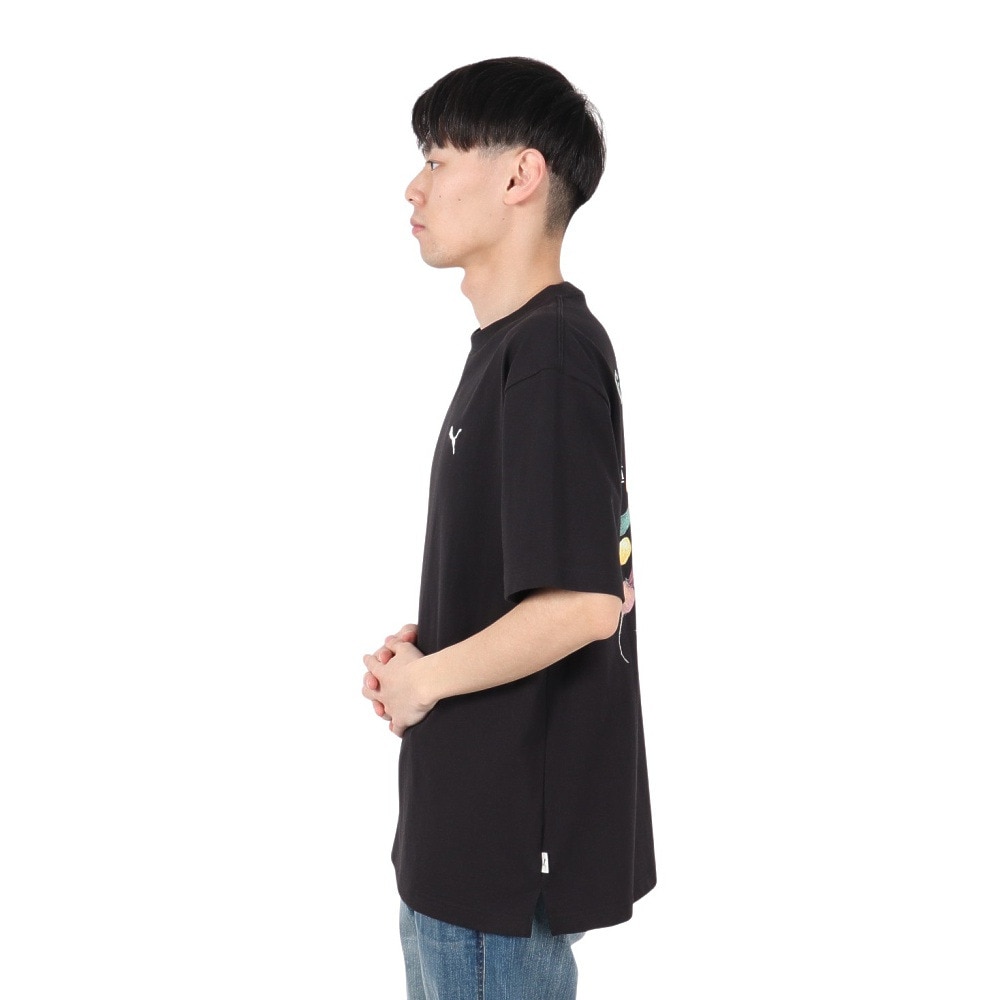プーマ（PUMA）（メンズ）MWQ HOG 半袖Tシャツ VEGE 633126 01 BLK