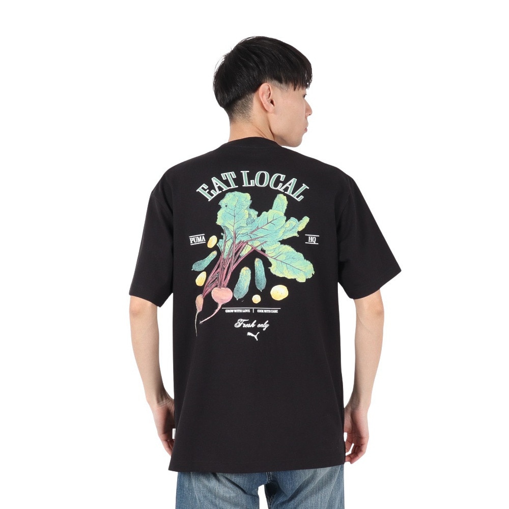 プーマ（PUMA）（メンズ）MWQ HOG 半袖Tシャツ VEGE 633126 01 BLK
