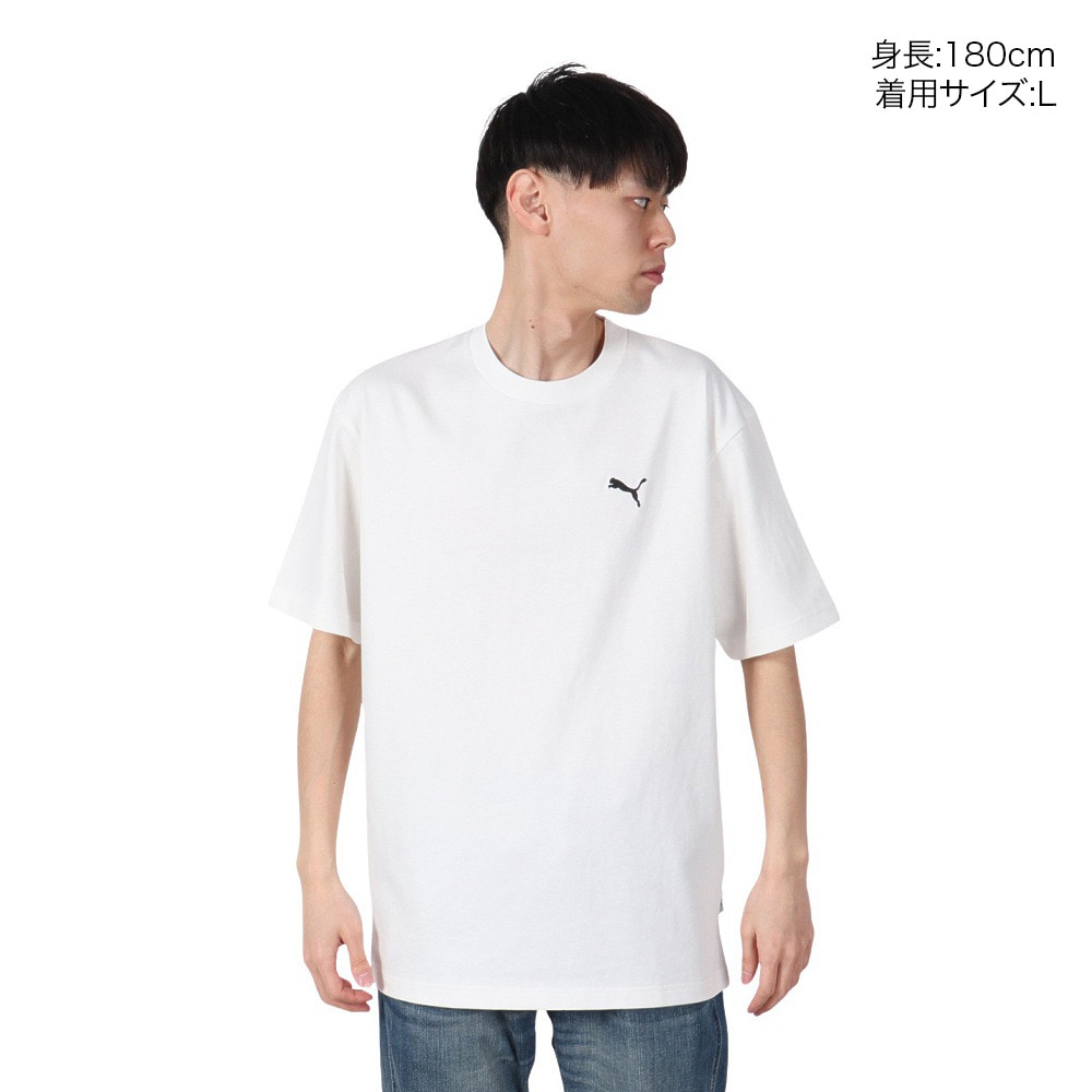 プーマ（PUMA）（メンズ）MWQ HOG 半袖Tシャツ BROCCOLI 633127 02 WHT
