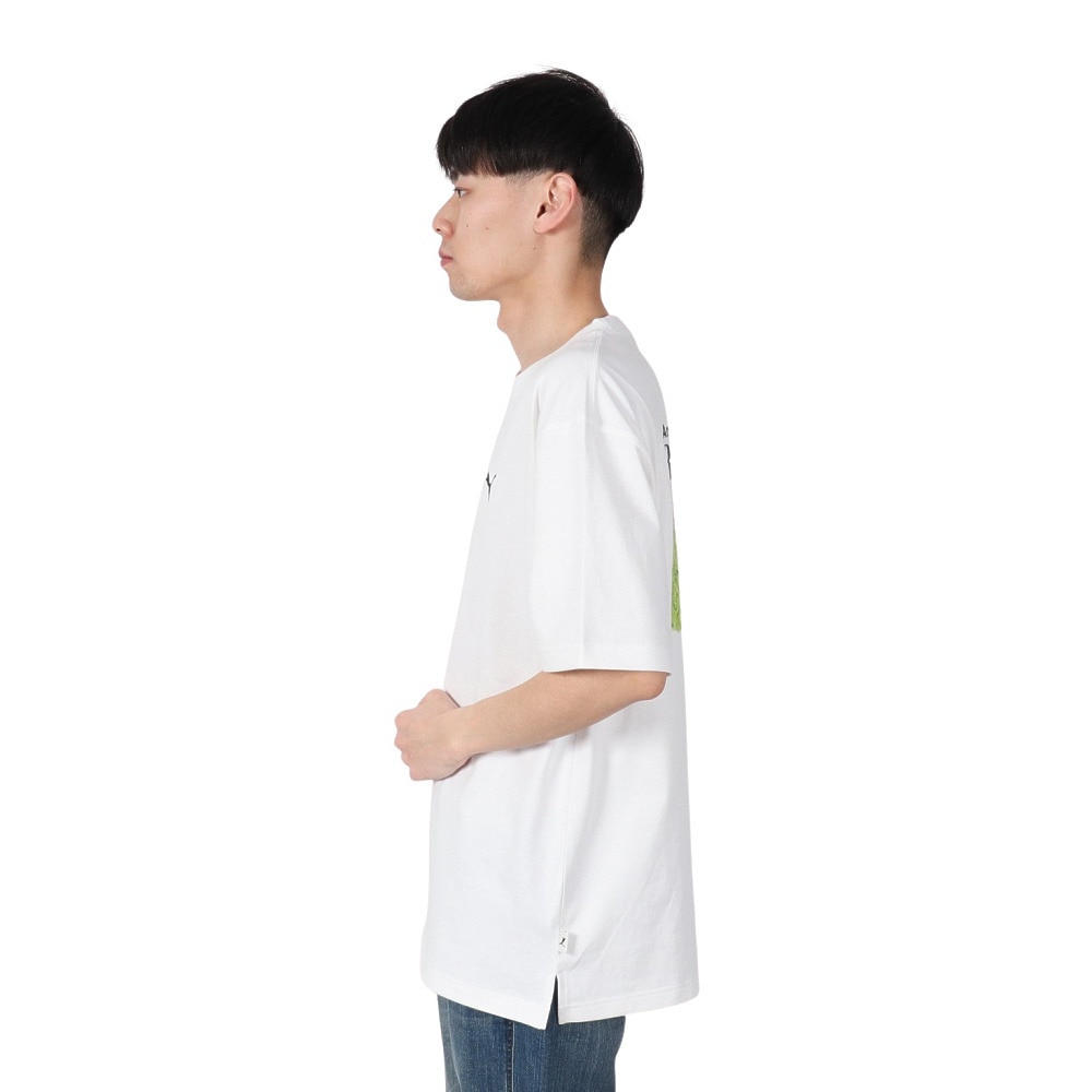 プーマ（PUMA）（メンズ）MWQ HOG 半袖Tシャツ BROCCOLI 633127 02 WHT