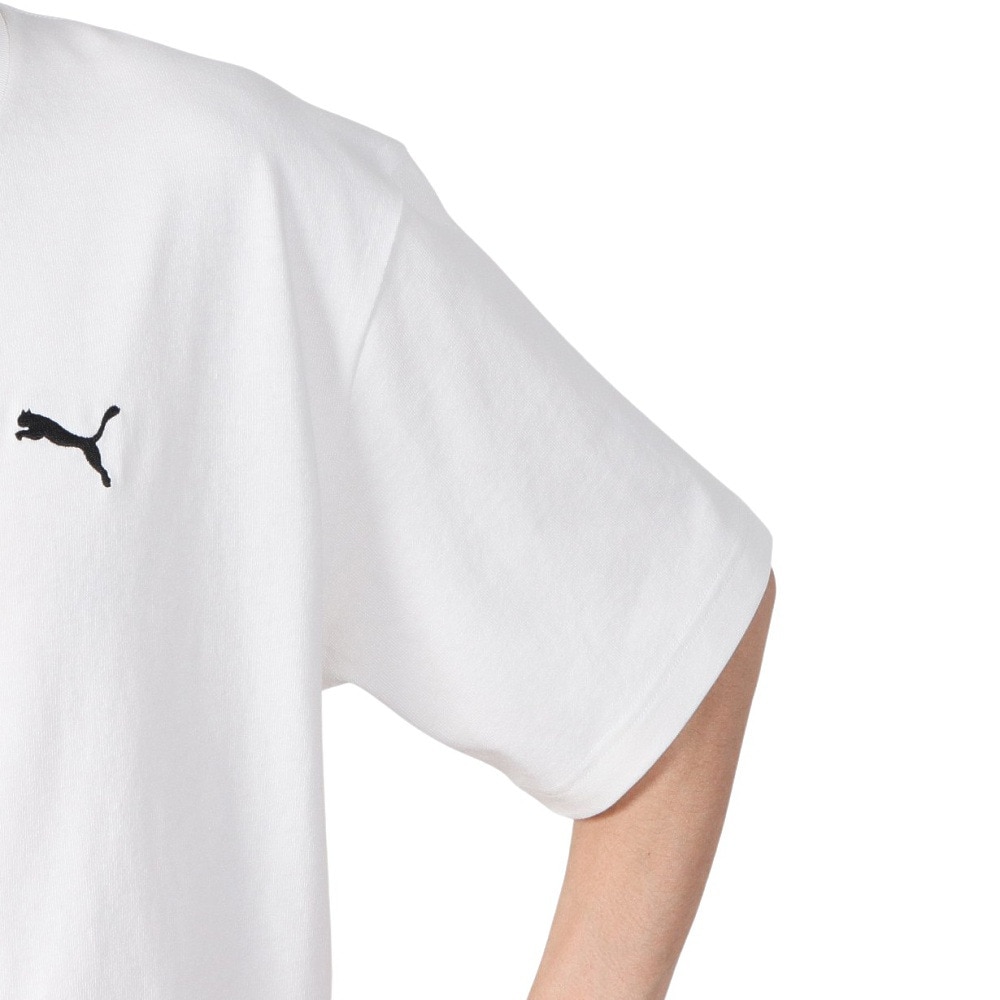 プーマ（PUMA）（メンズ）MWQ HOG 半袖Tシャツ BROCCOLI 633127 02 WHT