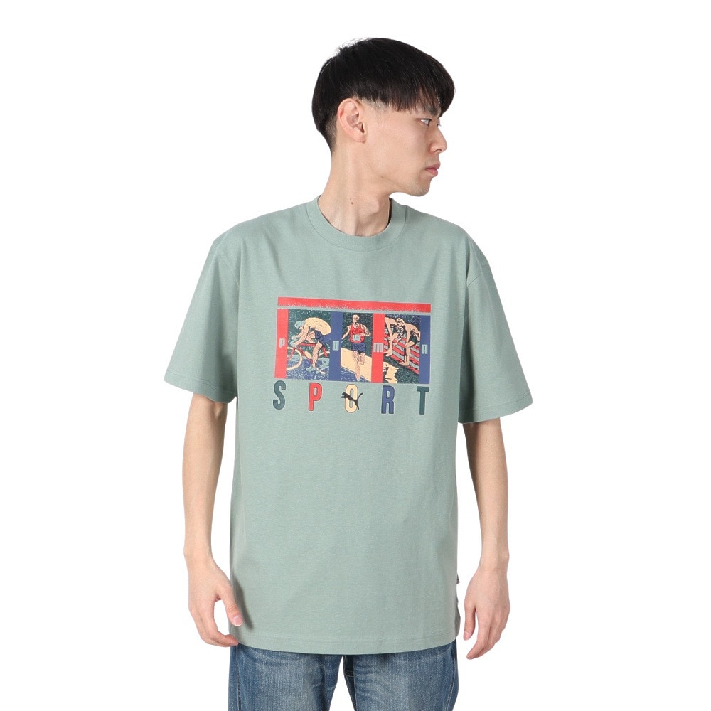 プーマ（PUMA）（メンズ）MWQ HOG 半袖Tシャツ SPORT 633128 30 MNT