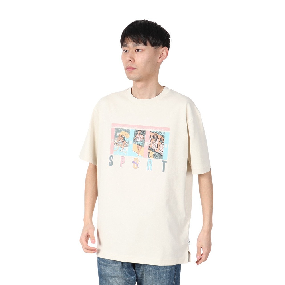 プーマ（PUMA）（メンズ）MWQ HOG 半袖Tシャツ SPORT 633128 87 BEG