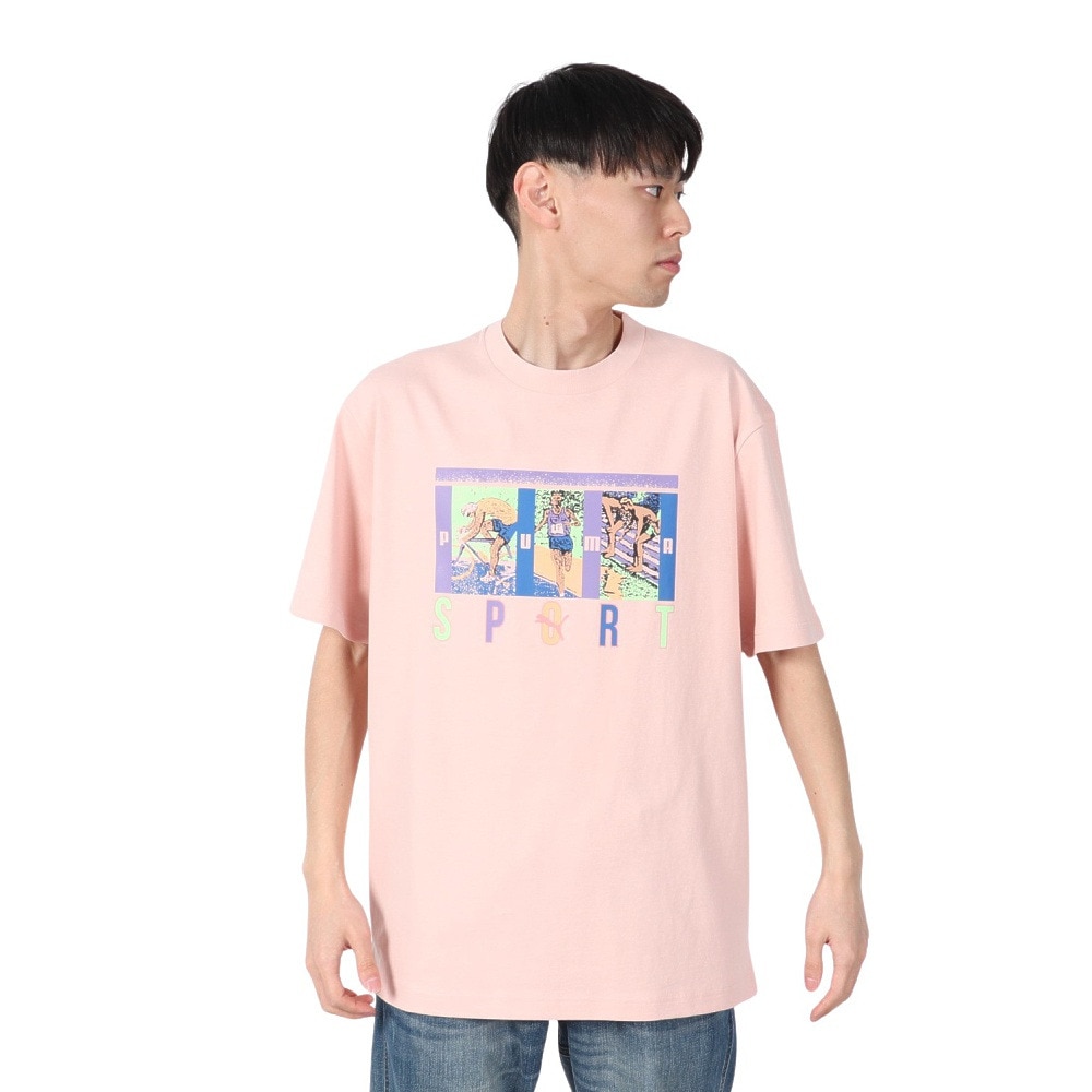プーマ（PUMA）（メンズ）MWQ HOG 半袖Tシャツ SPORT 633128 91 ROS