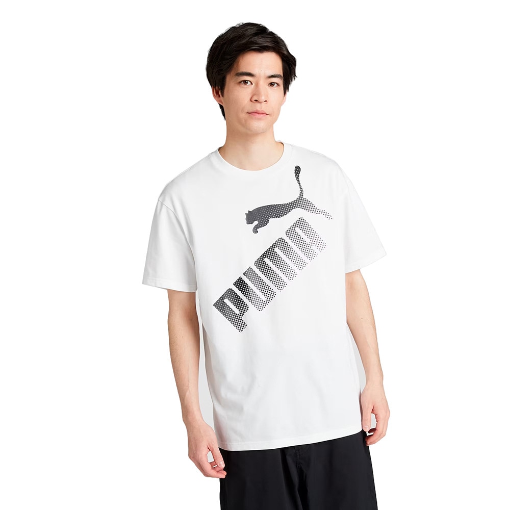 プーマ（PUMA）（メンズ）ESS MX リラックス グラフィック 半袖Tシャツ 686860 02 WHT