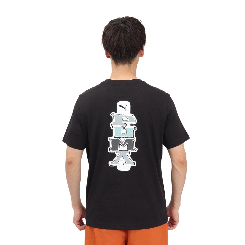 プーマ（PUMA）（メンズ）GRAPHICS プーマ バック Tシャツ 687701 01 BLK