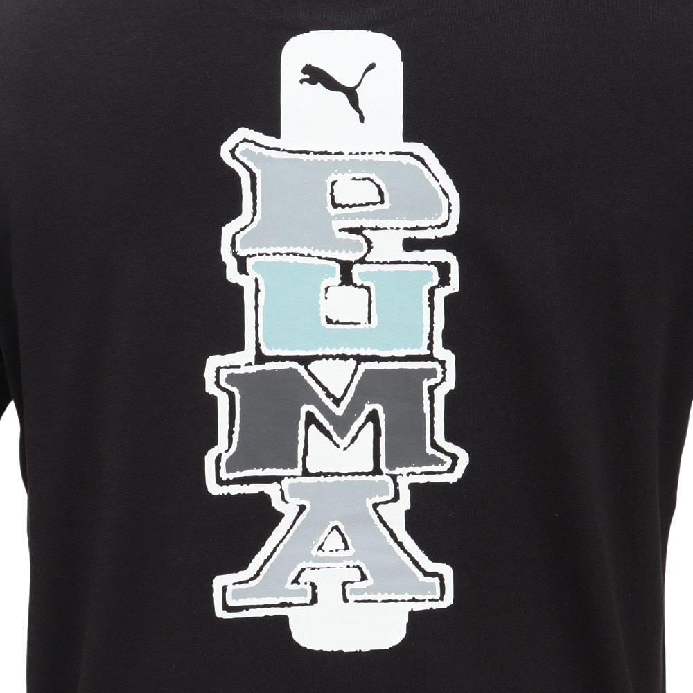 プーマ（PUMA）（メンズ）GRAPHICS プーマ バック Tシャツ 687701 01 BLK
