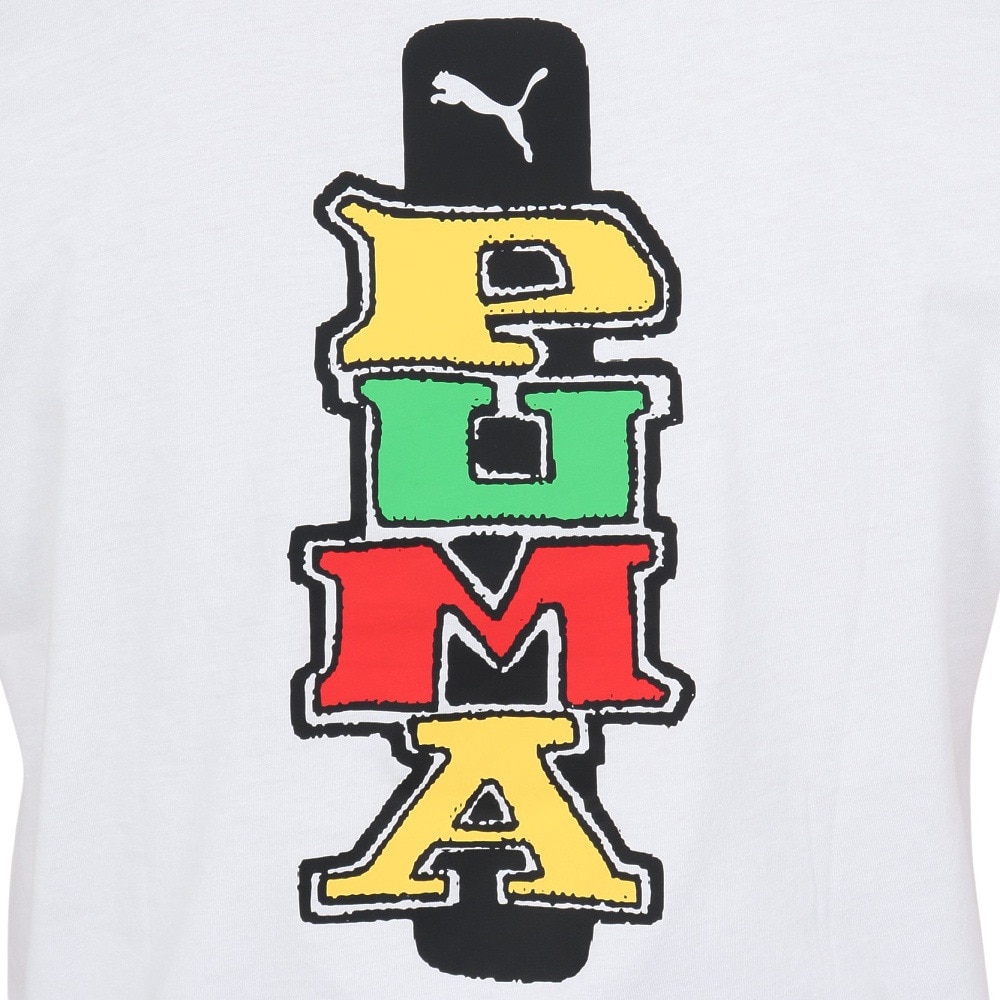 プーマ（PUMA）（メンズ）GRAPHICS プーマ バック Tシャツ 687701 02 WHT