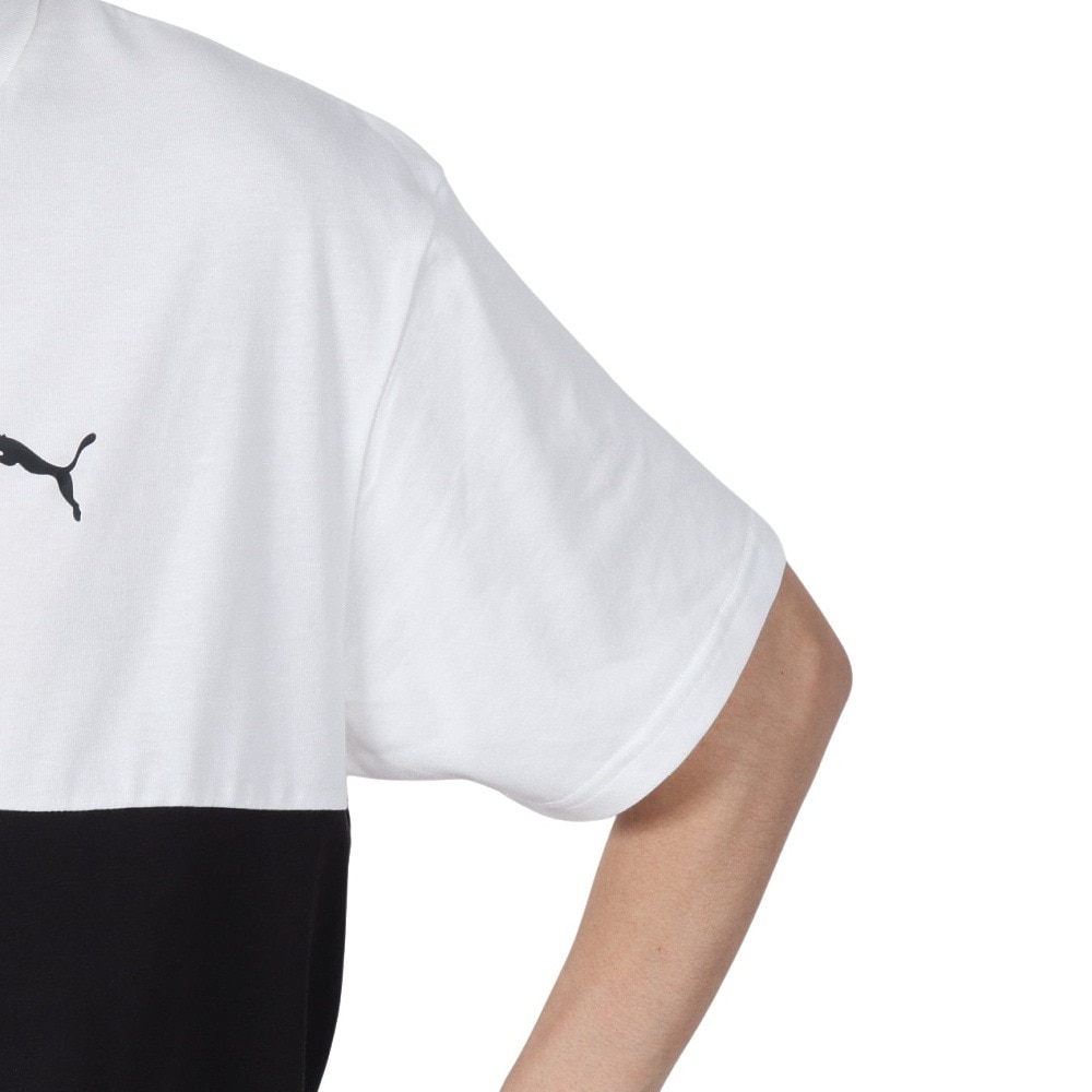 プーマ（PUMA）（メンズ）ESS MX バックプリント 半袖Tシャツ 689020 02 WHT
