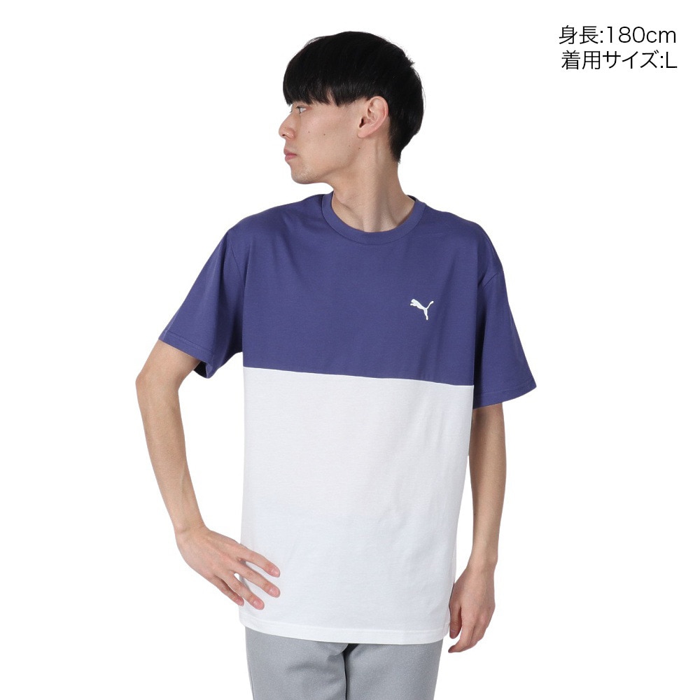 プーマ（PUMA）（メンズ）ESS MX バックプリント 半袖Tシャツ 689020 46 BGRY