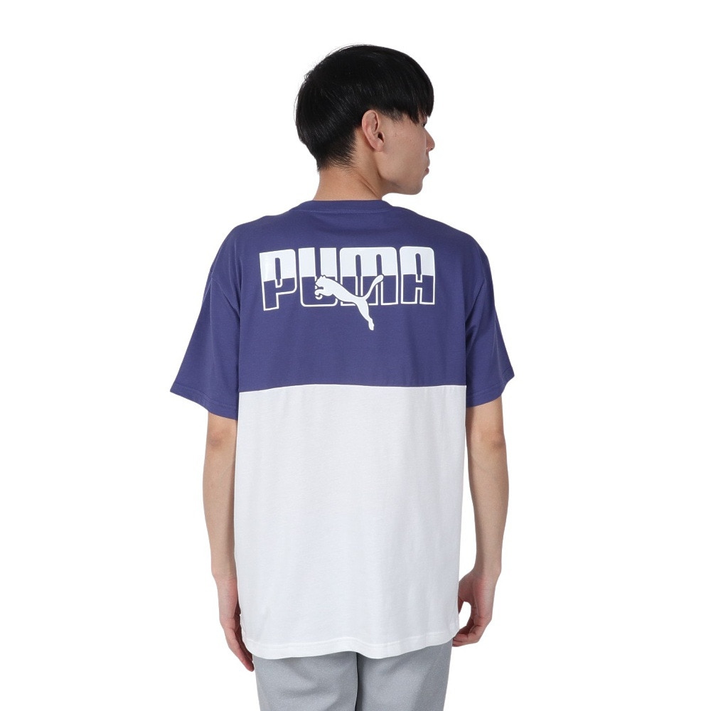 プーマ（PUMA）（メンズ）ESS MX バックプリント 半袖Tシャツ 689020 46 BGRY