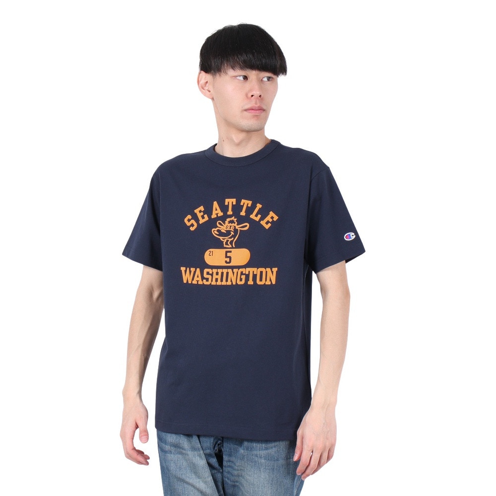 チャンピオン-ヘリテイジ（CHAMPION-HERITAGE）（メンズ）ベーシック カレッジ グラフィック 半袖Tシャツ C3-B348 370