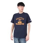(メンズ)ベーシック カレッジ グラフィック 半袖Tシャツ C3-B348 370