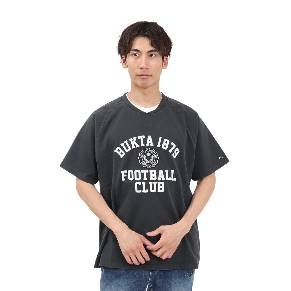 バクタ（BUKTA）（メンズ）ヘビーウェイトゲームTシャツ カレッジ BU244580117 CHARCOAL