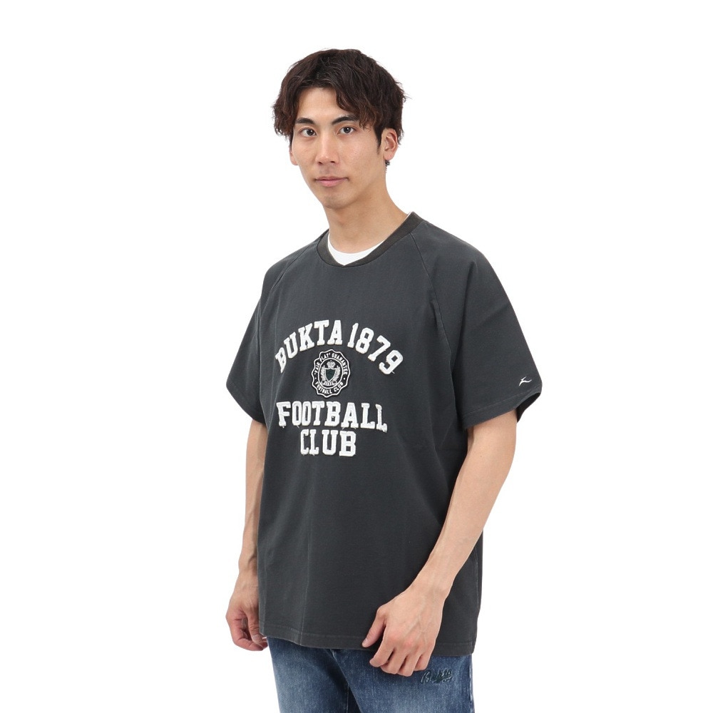 バクタ（BUKTA）（メンズ）ヘビーウェイトゲームTシャツ カレッジ BU244580117 CHARCOAL