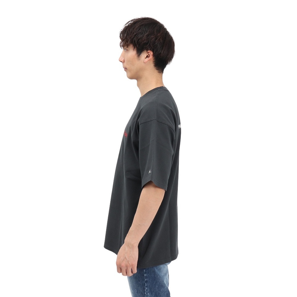 バクタ（BUKTA）（メンズ）ヘビーウェイトバックロゴ Tシャツ BU244580417 CHARCOAL