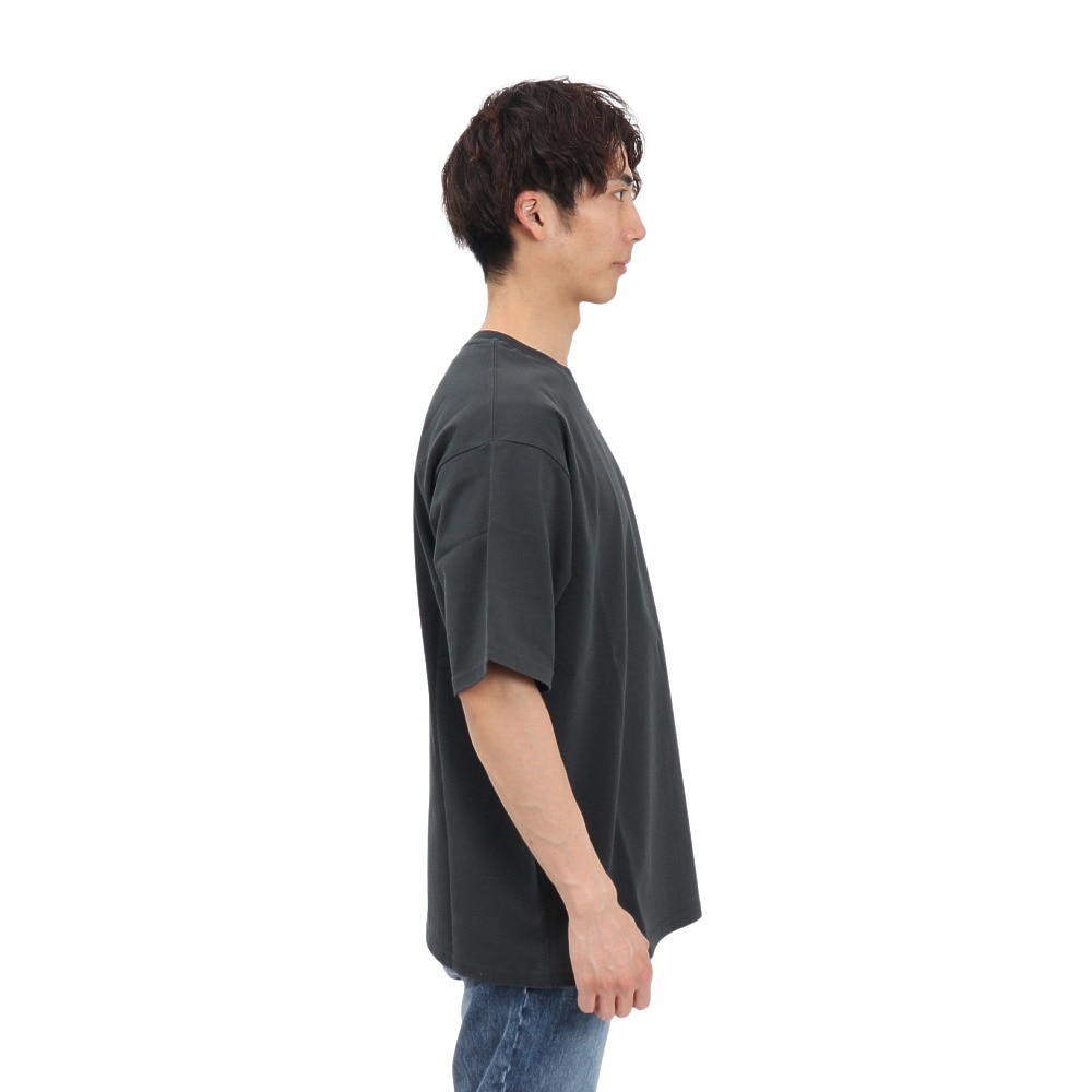 バクタ（BUKTA）（メンズ）ヘビーウェイトバックロゴ Tシャツ BU244580417 CHARCOAL
