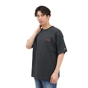 (メンズ)ヘビーウェイトバックロゴ Tシャツ BU244580417 CHARCOAL