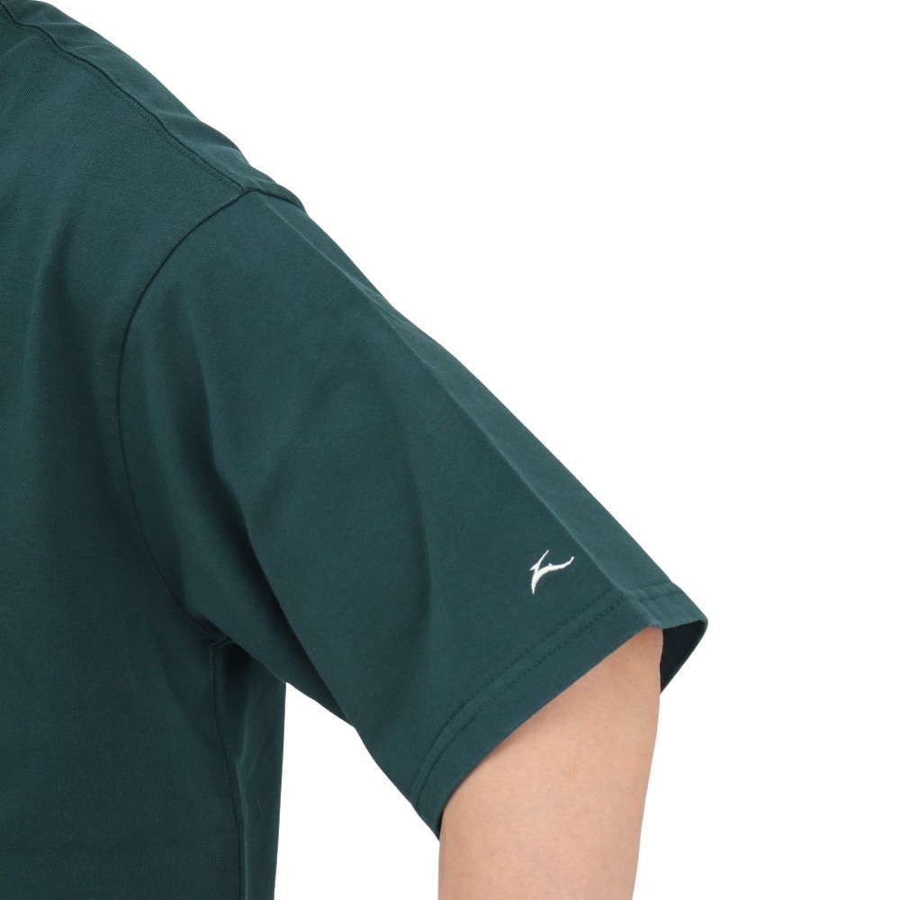 バクタ（BUKTA）（メンズ）ヘビーウェイトバックロゴ Tシャツ BU244580466 D/GREEN