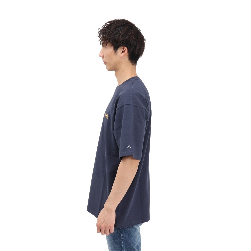 バクタ（BUKTA）（メンズ）ヘビーウェイトバックロゴ Tシャツ BU244580479 NAVY