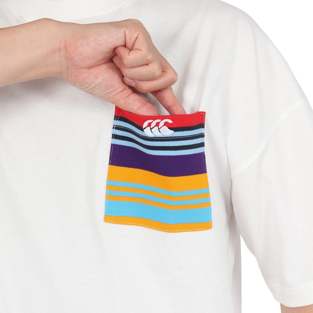 カンタベリー（canterbury）（メンズ、レディース）ストライプポケットTシャツ RA325148 11