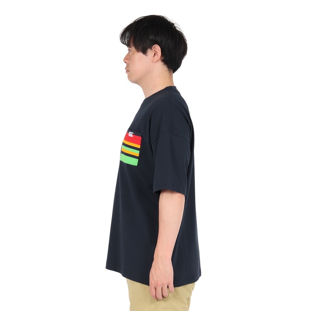 カンタベリー（canterbury）（メンズ、レディース）ストライプポケットTシャツ RA325148 29