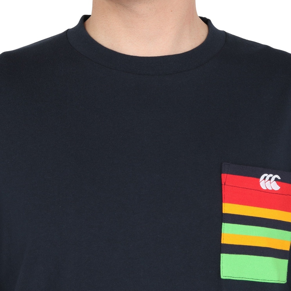 カンタベリー（canterbury）（メンズ、レディース）ストライプポケットTシャツ RA325148 29