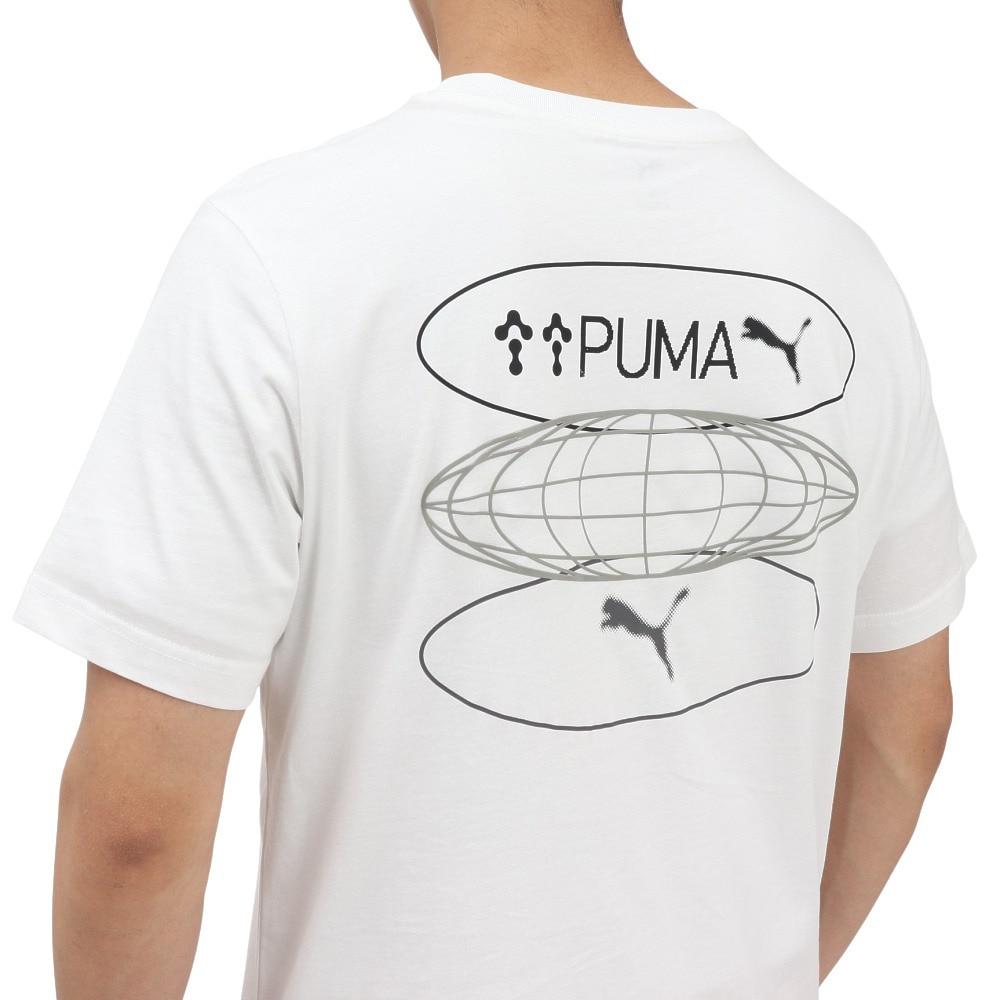 プーマ（PUMA）（メンズ）GRAPHICS 3 サークル Tシャツ 687697 02 WHT
