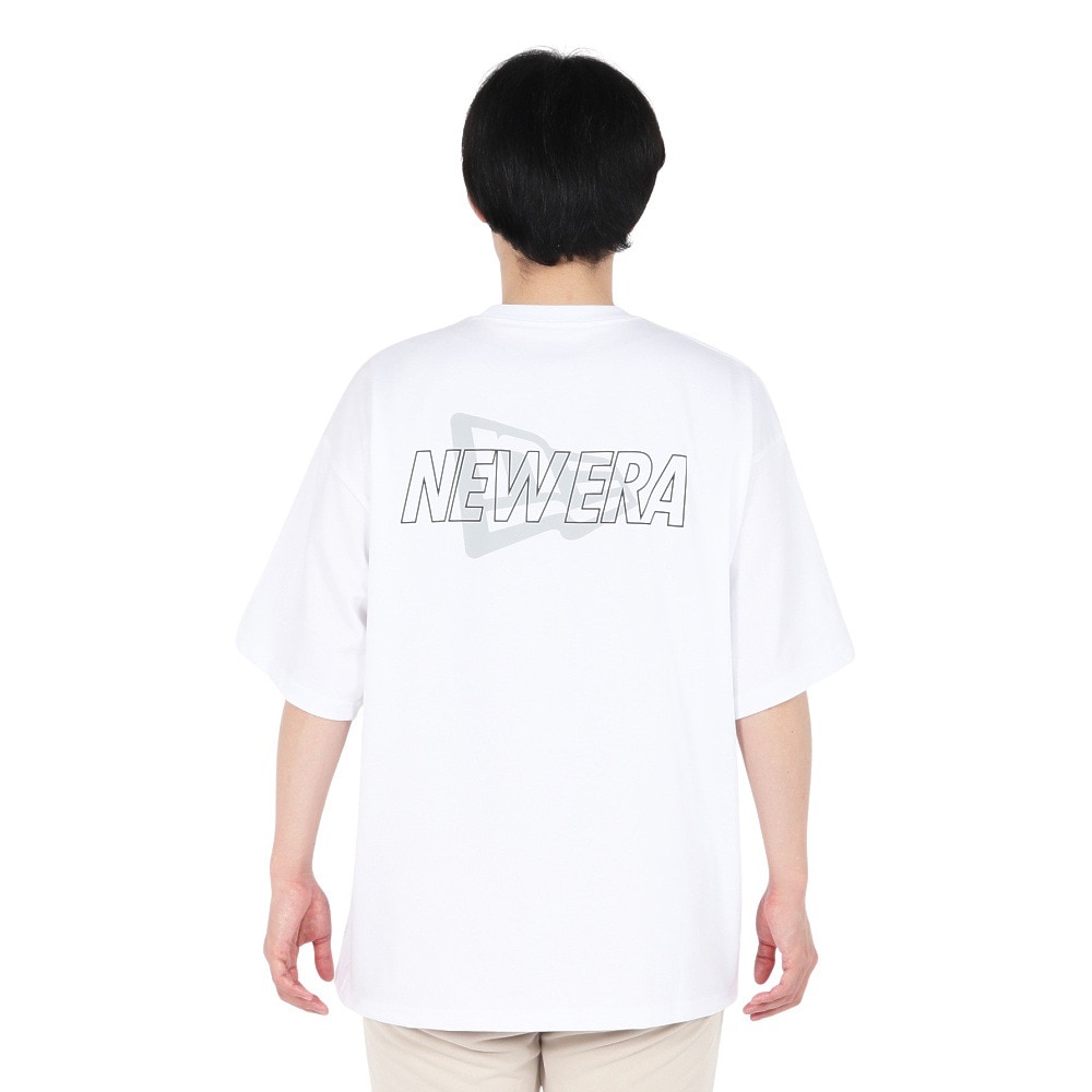 ニューエラ（NEW ERA）（メンズ）半袖 オーバーサイズド パフォーマンス Tシャツ WHI 14410156