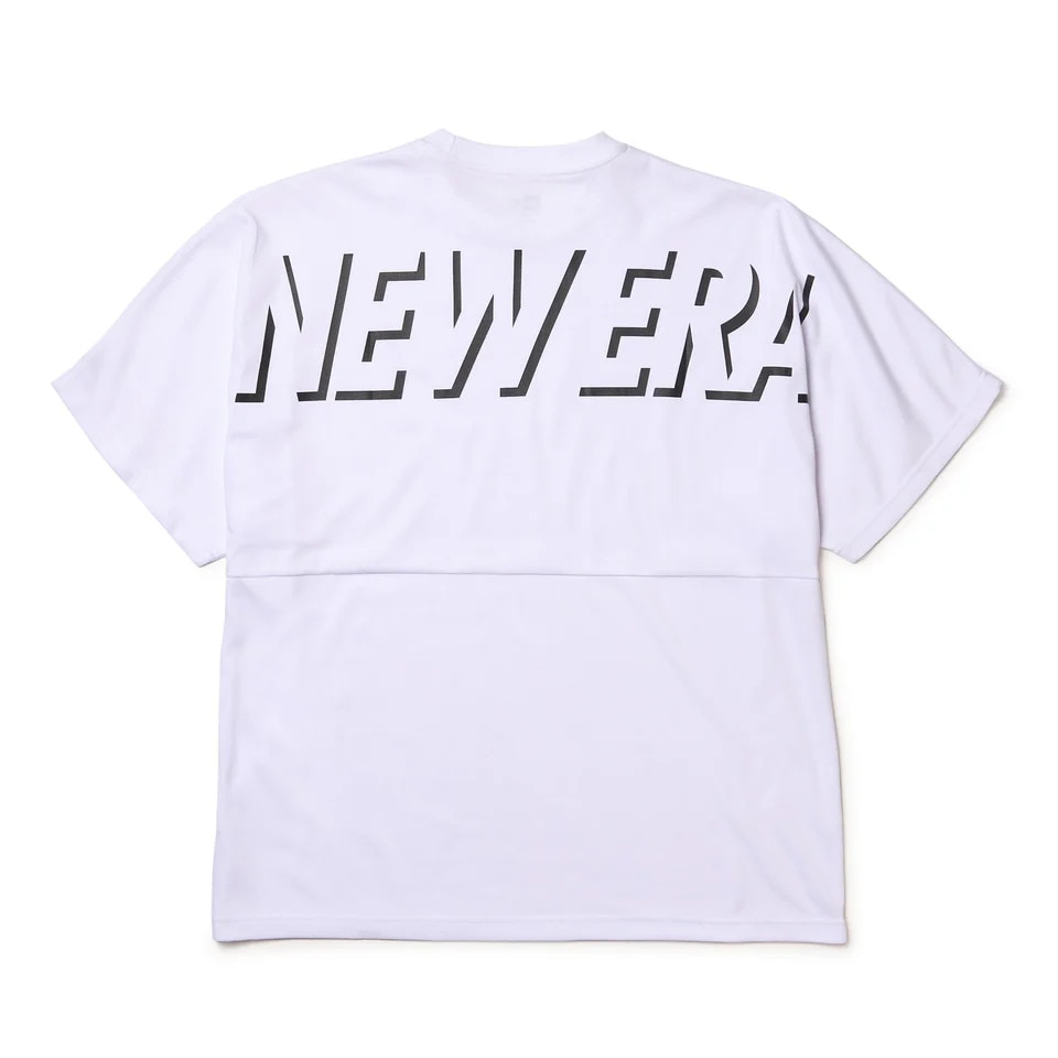 ニューエラ（NEW ERA）（メンズ）半袖 オーバーサイズド ドロップショルダー パフォーマンス Tシャツ シャドー ロゴ ホワイト 14410160