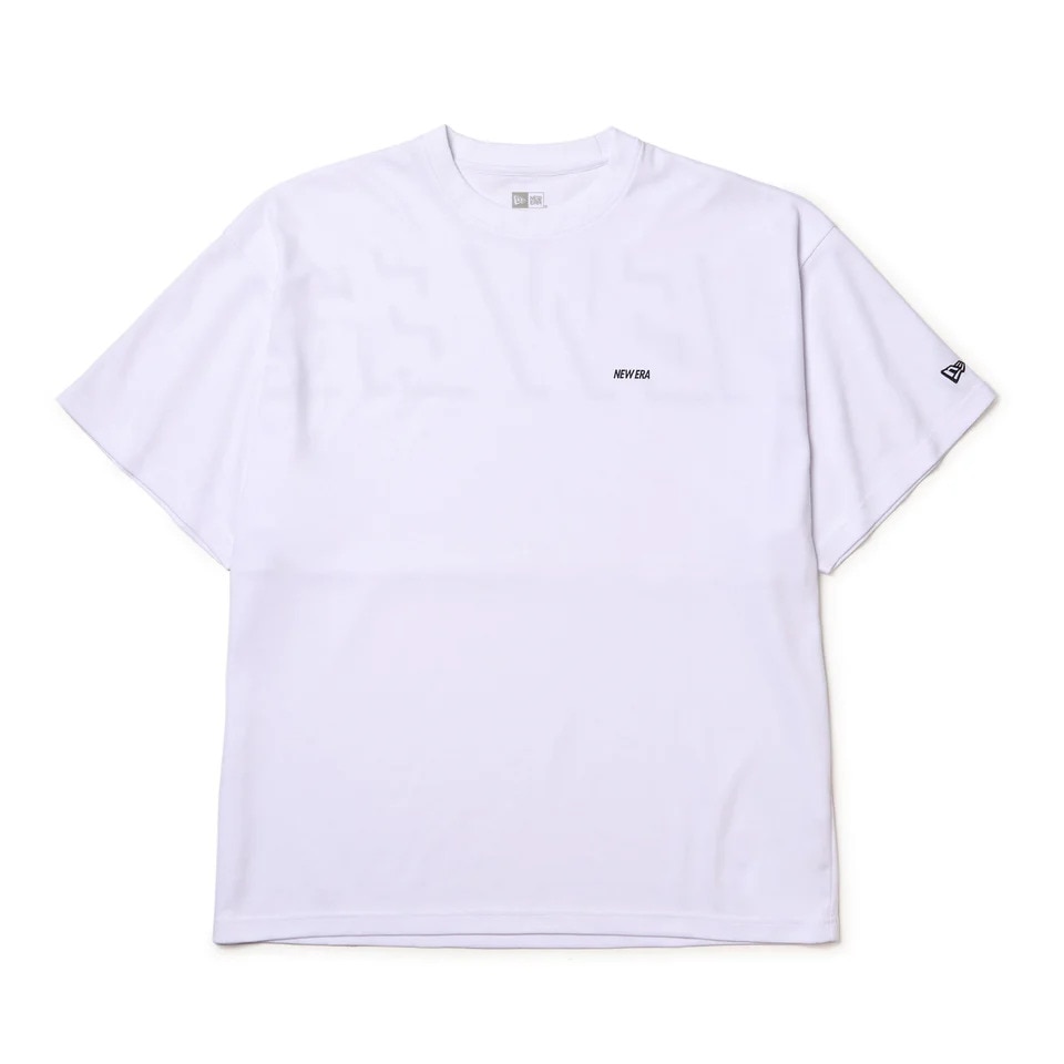 ニューエラ（NEW ERA）（メンズ）半袖 オーバーサイズド ドロップショルダー パフォーマンス Tシャツ シャドー ロゴ ホワイト 14410160