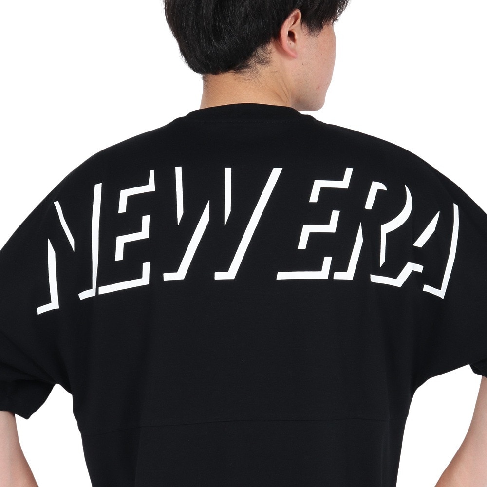 ニュー エラ NEW ERA ユニセックス  半袖Tシャツ NEW ERA 半袖 オーバーサイズド ドロップショルダー パフォーマンス Tシャツ Shadow Logo ブラック   14410161 NEW ERA ニュー エラ ユニセックス 半袖Tシャツ 半袖 オーバー
