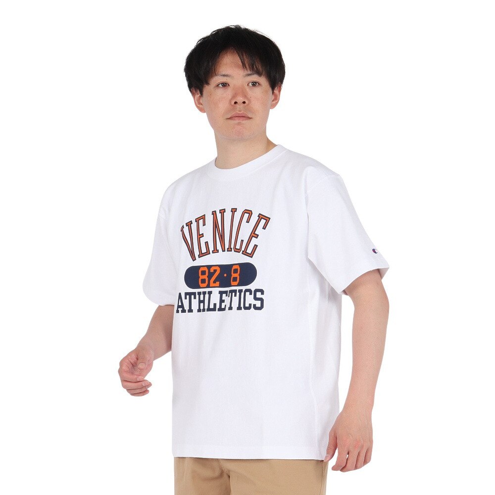 チャンピオン-ヘリテイジ（CHAMPION-HERITAGE）（メンズ）リバースウィーブ 半袖 リラックス カレッジグラフィックTシャツ C3-B303 010