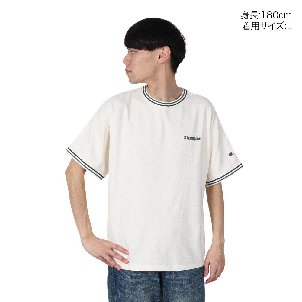 チャンピオン-ヘリテイジ（CHAMPION-HERITAGE）（メンズ）リラックス STONE BIO WASH ショートスリーブTシャツ C3-B322 020