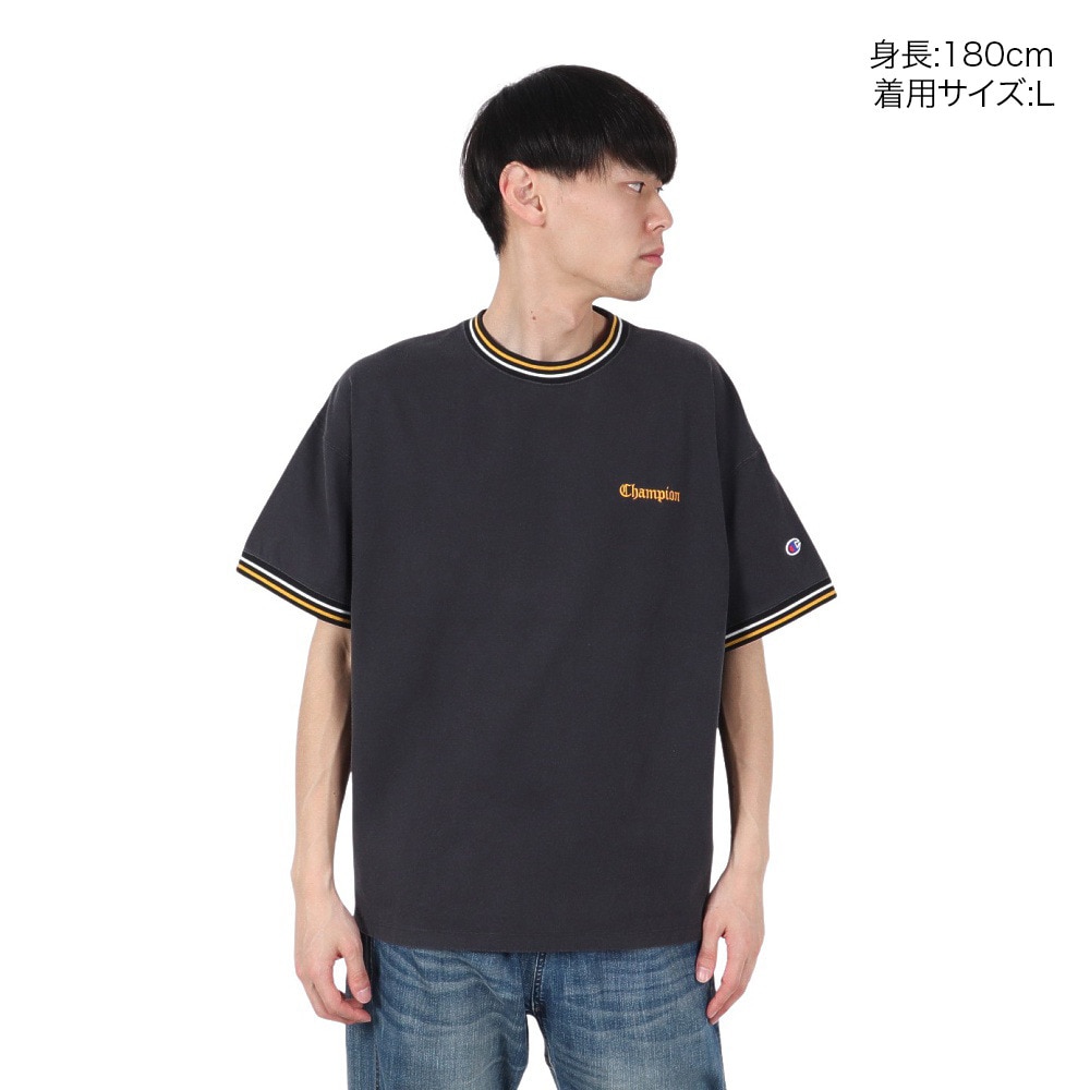 チャンピオン-ヘリテイジ（CHAMPION-HERITAGE）（メンズ）リラックス STONE BIO WASH ショートスリーブTシャツ C3-B322 090