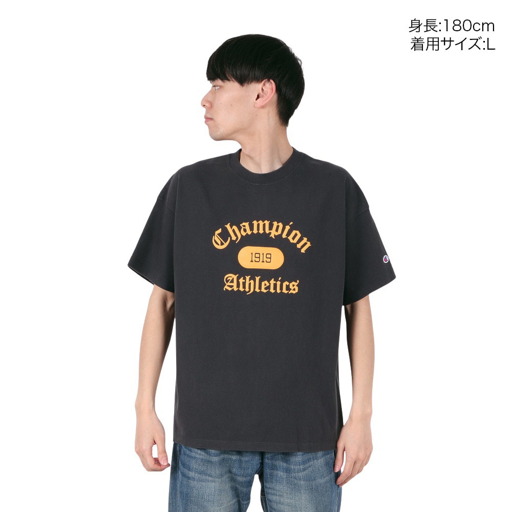 チャンピオン-ヘリテイジ（CHAMPION-HERITAGE）（メンズ）リラックス STONE BIO COLLEGET ショートスリーブTシャツ C3-B323 090