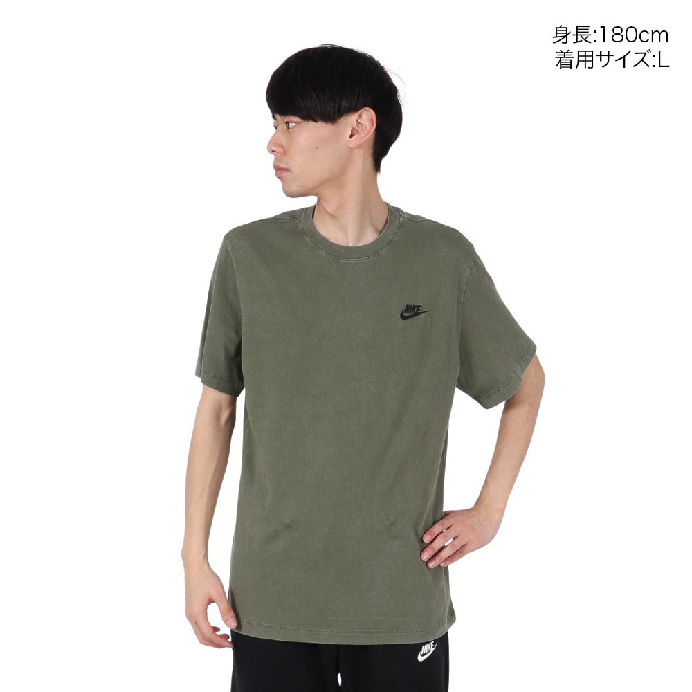 ナイキ（NIKE）（メンズ）スポーツウェア クラブ ウォッシュ半袖Tシャツ HJ0733-222