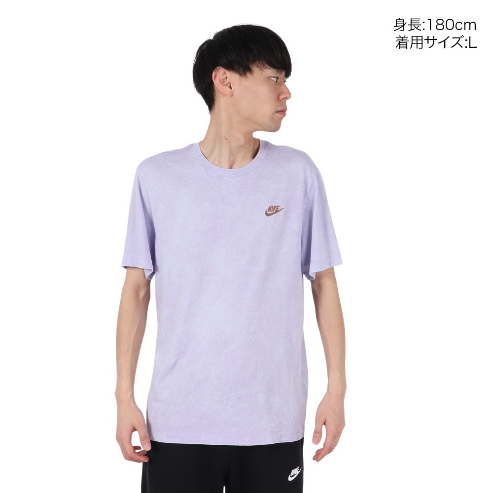 ナイキ（NIKE）（メンズ）スポーツウェア クラブ ウォッシュ半袖Tシャツ HJ0733-515